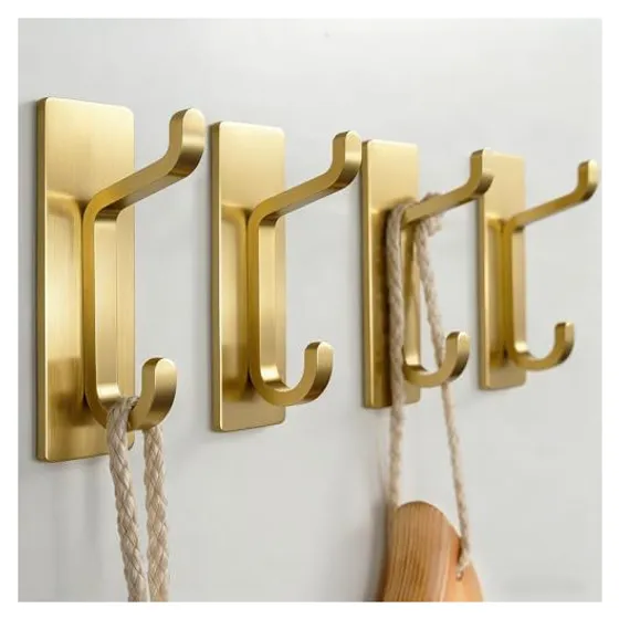 Josmimic Self-Adhesive Wall Hooks — Gold