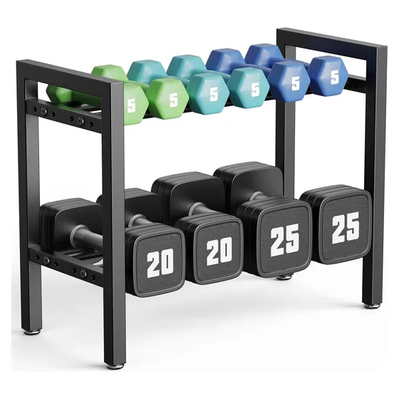 Josmimic Steel Shelf Dumbbell Rack