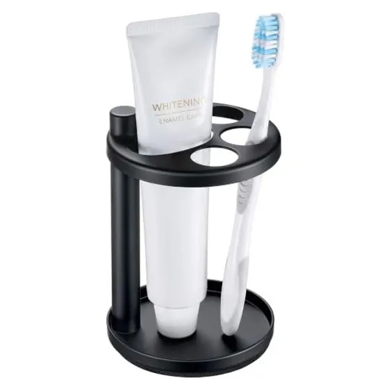 Josmimic Metal Toothbrush & Razor Holder — Black