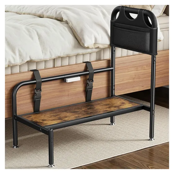 Josmimic High-Bed Step Stool with Handle & LED