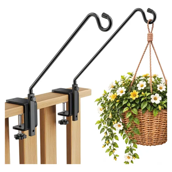 Josmimic 12" Deck Railing Hooks, 25 lb